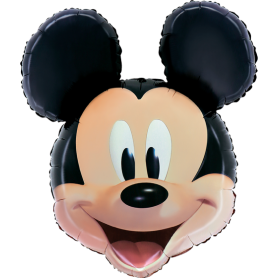 Ballon Mickey Tête Junior et Joyeux Disney de chez Grabo, Décorations ballons pour anniversaire Disneyland Paris.