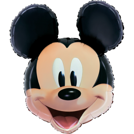Ballon Mickey Tête Junior et Joyeux Disney de chez Grabo, Décorations ballons pour anniversaire Disneyland Paris.