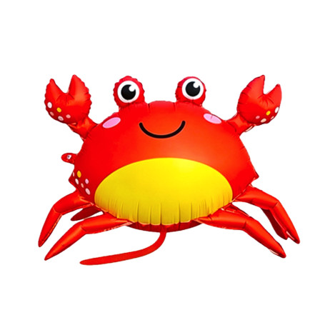 Ballon Crabe Rouge Craby 3D, Décoration ballon Animaux aquatique, Marin.