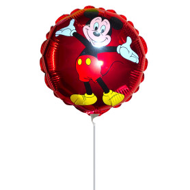 Ballon Mickey Rouge Vintage Air Rond, Décorations ballons pour anniversaire.