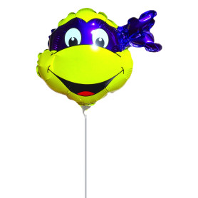 Ballon Donatello Tête Tortue Ninja Air, Décorations ballons pour anniversaire.