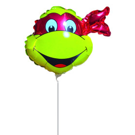 Ballon Raphaël Tête Tortue Ninja Air Anagram, Décorations ballons pour anniversaire.
