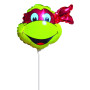 Ballon Raphaël Tête Tortue Ninja Air Anagram, Décorations ballons pour anniversaire.