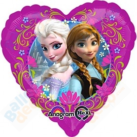 Affiche anniversaire personnalisée - Thème Frozen Reine & Violet