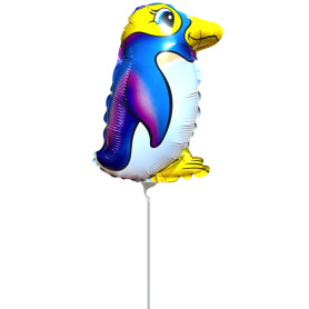 Ballon Pingouin Arc-en-ciel Air Anagram, Décorations ballons pour anniversaire animaux marin.