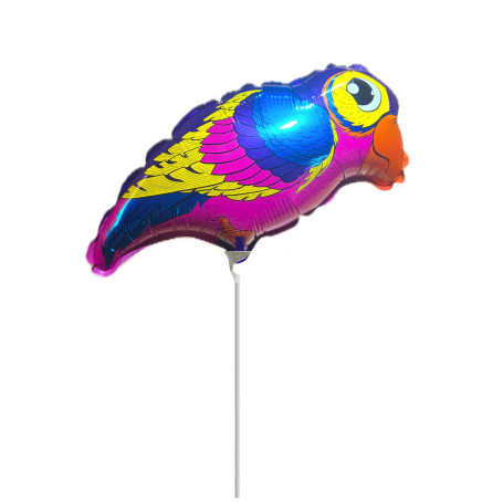 Ballon Perroquet Violet Air Mini, Décoration animaux de la Forêt, centre de table