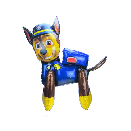 Ballon Chase Pat Patrouille Stand Up 107 cm, décoration ballon de table pour anniversaire.