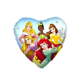 Ballon Les Princesses Coeur Bleu Disney, Décorations ballons pour anniversaire.