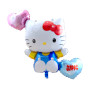 Ballon Hello Kitty Bleu Coeurs, Décorations ballons pour anniversaire.