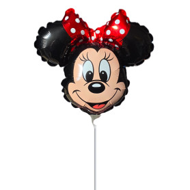 Ballon Minnie Noeud Rouge Vintage Air Disney, Décorations ballons pour anniversaire.