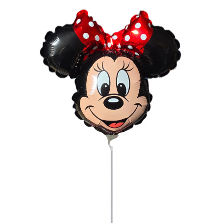 Ballon Minnie Noeud Rouge Vintage Air Disney, Décorations ballons pour anniversaire.