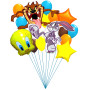 Ballons Looney Tunes Luxe En Grappe, Décorations ballons pour anniversaire.