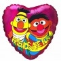 Ballon Elmo Friends Coeur Vintage