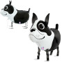 Ballon Chien Noir et Blanc Marcheur, décoration ballon Anniversaire, Animaux Canins.