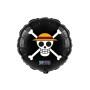 Ballon One Piece Rond Noir, Décorations ballons pour anniversaire.