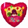 Ballon Barney Happy Birthday Coeur Vintage