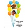 Ballons Vaiana Disney en Grappe Simple Moana, Décorations ballons pour anniversaire.