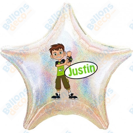 Ballon Ben Ten Personnalisable Holographique