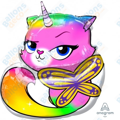 Ballon Rainbow Butterfly Kitty Forme