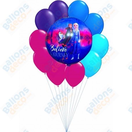 Ballons La Reine Des Neiges 2 Believe En Grappe Disney