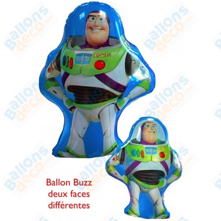 Ballon Buzz L'éclair 2 Faces, Décoration ballon anniversaire Toy Story Disney.