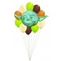 Ballons Yoda Star Wars Vintage en Grappe Disney, Décorations ballons pour anniversaire.