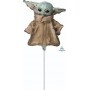 Ballon Grogu Bébé Yoda Mandalorian Star Wars Disney The Child Sur Tige