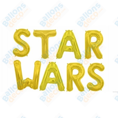 Ballons Star Wars Lettres Disney, Décorations ballons pour anniversaire.