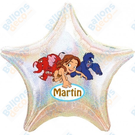 Ballon Tarzan et ses Amis Personnalisable Disney 1 face, Décorations ballons pour anniversaire.