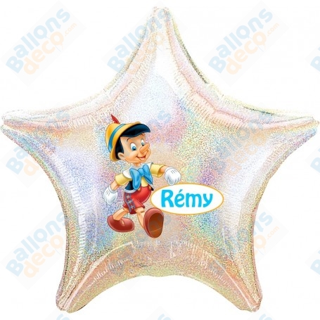 Ballon Pinocchio Personnalisable Disney 1 face, Décorations ballons pour anniversaire.