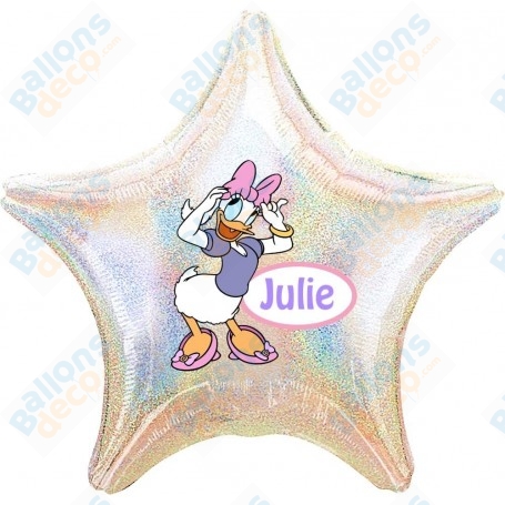 Ballon Daisy Lila Personnalisable Disney 1 face, Décorations ballons pour anniversaire.