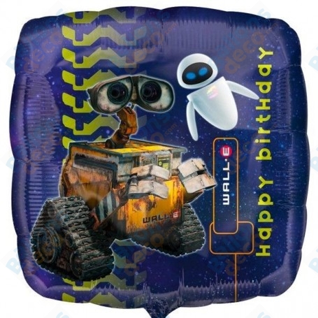 Ballon Wall-E Happy Birthday Disney Pixar, Décorations ballons pour anniversaire.