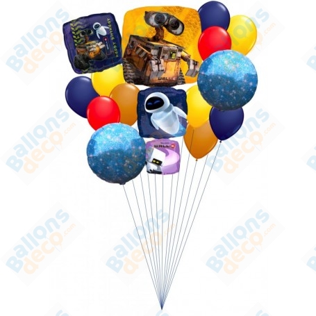 Ballons Wall-E Disney Pixar en Grappe, décoration anniversaire, Décorations ballons pour anniversaire.
