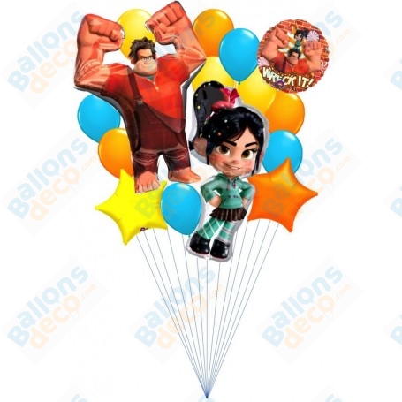 Ballons les mondes de Ralph 2.0 Disney en Grappe Anniversaire, Décorations ballons pour anniversaire.