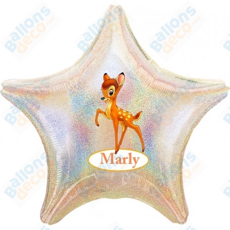 Ballon Bambi Personnalisable Disney 1 face, Décorations ballons pour anniversaire.