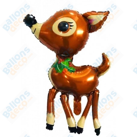 Ballon Biche Renne Marron Du Père Noël, Décoration ballons animaux de la forêt.