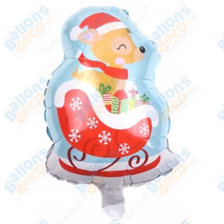 Ballon Biche de Noël Sur Tige Air.