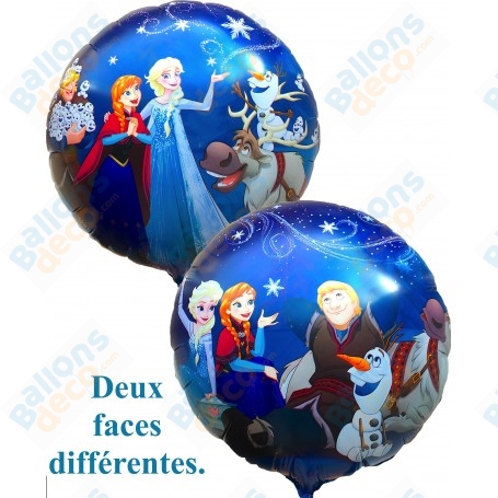Ballon La Reine Des Neiges 2 Faces Disney