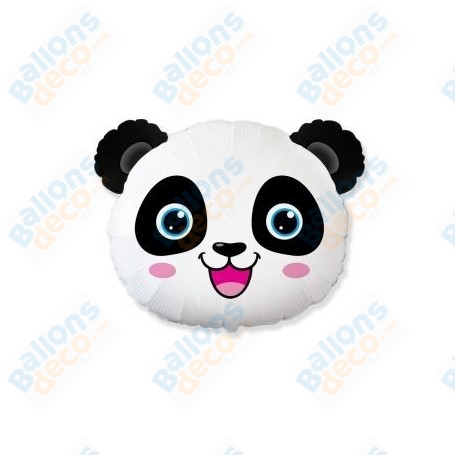 Ballon Panda Tête Mignonne, décoration ballon anniversaire, animaux de la Jungle.