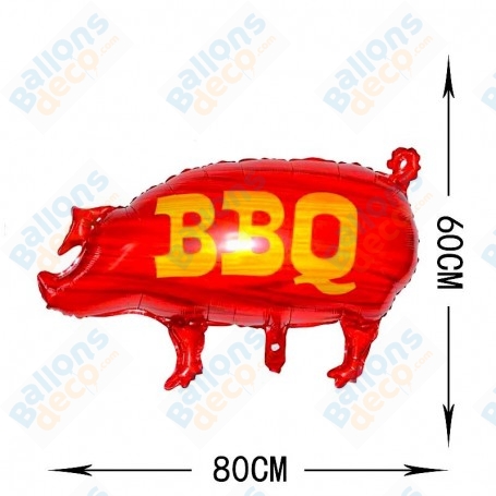 Ballon Cochon BBQ, décoration ballon stand de Nourriture, salon de l'agriculture, boucherie.