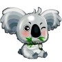 Ballon Koala Gris Branche Eucalyptus