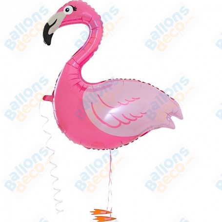 Ballon Flamant Rose Marcheur, décoration ballon anniversaire et soirée tropicale avec vos amis.