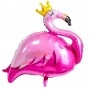 Ballon Flamant Rose Couronne