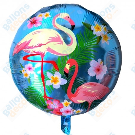 Ballon Flamant Rose Ciel, décoration ballon anniversaire et soirée tropicale