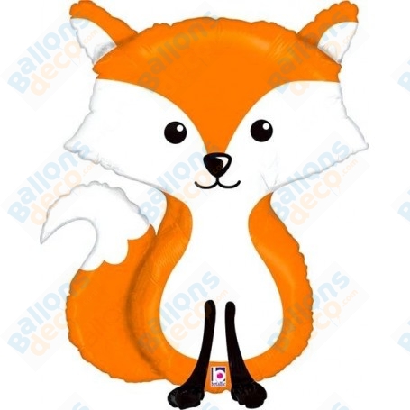 Ballon Renard, décoration ballon anniversaire et animaux de la forêt.