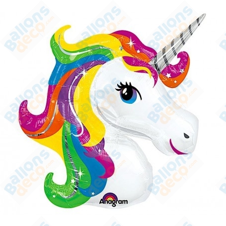 Ballon Licorne Arc-en-Ciel