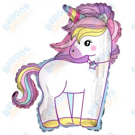 Ballon Licorne Debout Pastel, décoration ballons anniversaire, Salon manga