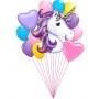 Ballons Licorne Pastel en Grappe