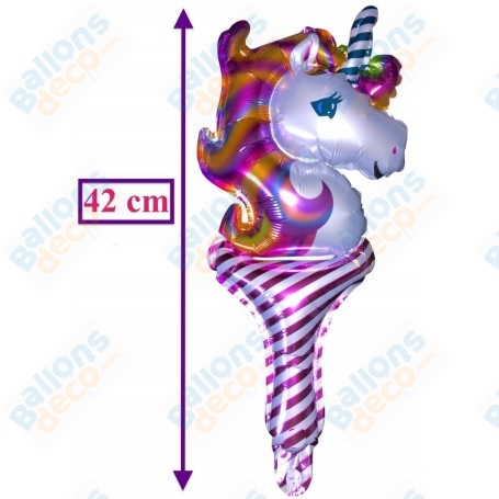 Ballon Licorne Pastel Baton