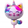 Ballon Chat Licorne Rose Arc-en-ciel